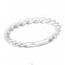 Rope - 925 Sterling Silver Basic Rings A4S41426