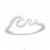 Wave - 925 Sterling Silver Basic Rings A4S41431