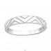 Patterned - 925 Sterling Silver Basic Rings A4S41443