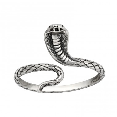 Inel deschis in forma de sarpe cobra oxidat - Argint 925 Inele Simple A4S43599