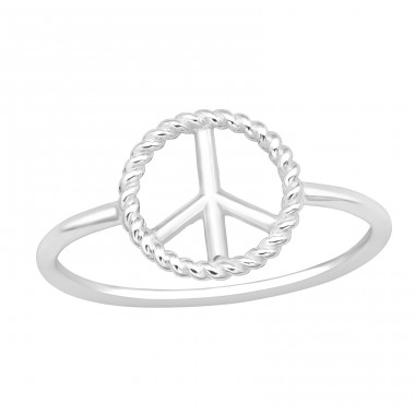Symbol Mieru - Šperkové Striebro 925 Prstene Bez Kameňov A4S44129