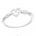 Heart - 925 Sterling Silver Basic Rings A4S44845