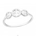 Peace - 925 Sterling Silver Basic Rings A4S44849