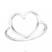 Big Heart - 925 Sterling Silver Basic Rings A4S44854