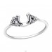 Horseshoe for luck - 925 Sterling Silver Basic Rings A4S44856