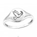 Bird Peace dove  - 925 Sterling Silver Basic Rings A4S44944