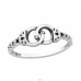 Handcuffs - 925 Sterling Silver Basic Rings A4S45231