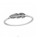 Feather - 925 Sterling Silver Basic Rings A4S45232