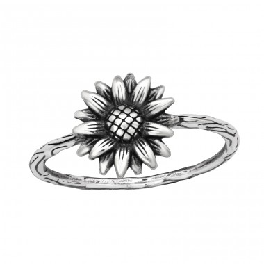 Sunflower vintage - 925 Sterling Silver Basic Rings A4S45235