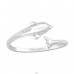 Dolphin open ring - 925 Sterling Silver Basic Rings A4S46264