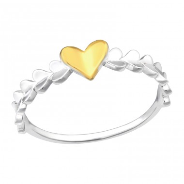Eternity Hearts - 925 Sterling Silver Basic Rings A4S46466