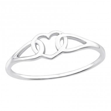 Heart - 925 Sterling Silver Basic Rings A4S46471