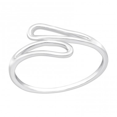 Bypass Basic Ring - 925 Sterling Silver Basic Rings A4S46766