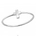 6 mm Cross - 925 Sterling Silver Basic Rings A4S50622