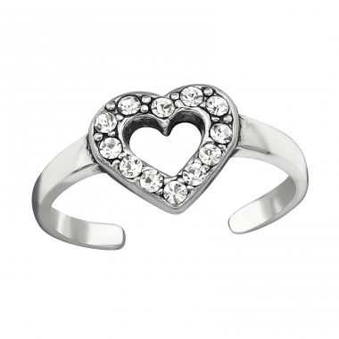 Heart - 925 Sterling Silver Toe Rings A4S38441