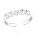 Dot Link - 925 Sterling Silver Toe Rings A4S40155