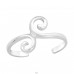 Double Spiral - 925 Sterling Silver Toe Rings A4S41492
