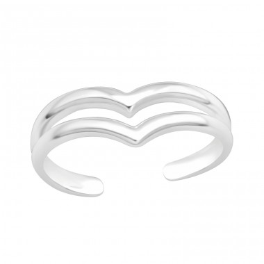 V-Form - Schmuck 925 Silber Zehenringe A4S41639