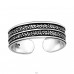 Grainy Texture oxydized - 925 Sterling Silver Toe Rings A4S41734