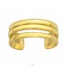 Golden Triple striped earcuff - 925 Sterling Silver Toe Rings A4S42136