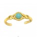 Golden toering with Shell - 925 Sterling Silver Toe Rings A4S42137