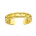 Golden Wave open toe ring - 925 Sterling Silver Toe Rings A4S42138