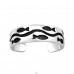 Fish oxidized - 925 Sterling Silver Toe Rings A4S42798