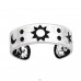 Moon And Star - 925 Sterling Silver Toe Rings A4S42890