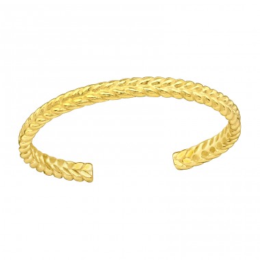 Golden Braid - 925 Sterling Silver Toe Rings A4S43018