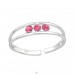 Dreieinigkeit - 925er Silber Zehenringe aus Silber A4S4302
