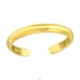 Golden 2mm open toe ring - 925 Sterling Silver Toe Rings A4S43370