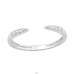 Silver with cubic zirconia - 925 Sterling Silver Toe Rings A4S47550
