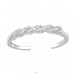 Twisted with Zirconia - 925 Sterling Silver Toe Rings A4S47560