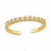 Golden basic Rings Toe with Zirconia - 925 Sterling Silver Toe Rings A4S47839