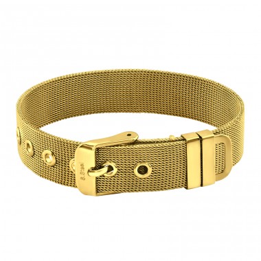 Siatkowy pasek - 316L Stal Chirurgiczna Grade Bransoletki Ze Stali Dla Kobiet A4S37733