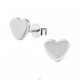 Heart - 316L Surgical Grade Stainless Steel Steel Ear Studs A4S19533