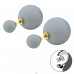 Mit Doppelball - Chirurgischer 316L-Edelstahl Stahl-Ohrstecker A4S28328