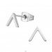 Triangle - 316L Surgical Grade Stainless Steel Steel Ear Studs A4S29804