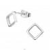 Quadratisch - Ohrstecker aus chirurgischem Edelstahl A4S29810