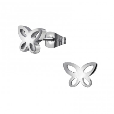 Fluture - Grad chirurgical 316L din oțel inoxidabil Cercei cu șurub din oţel inoxidabil A4S31503