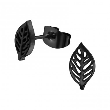 Leaf - 316L Surgical Grade Stainless Steel Steel Ear Studs A4S31730