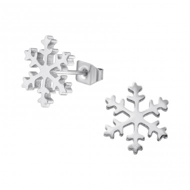Snowflake  - 316L Surgical Grade Stainless Steel Steel Ear Studs A4S31839