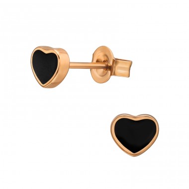 Heart - 316L Surgical Grade Stainless Steel Steel Ear Studs A4S45530