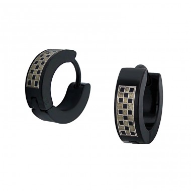 Hoops - 316L Surgical Grade Stainless Steel Steel Earrings A4S1840