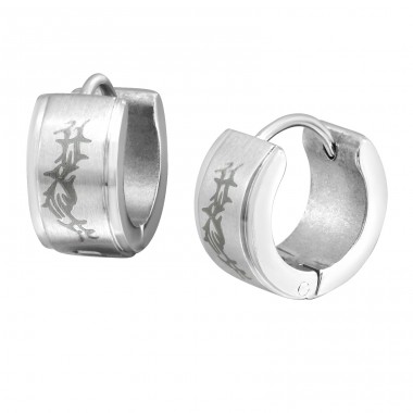 Hoops - 316L Surgical Grade Stainless Steel Steel Earrings A4S832