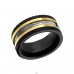 Black and Gold - Chirurgicka nehrdzavejúca ocel Prstene z ocele A4S22795