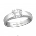 Solitaire - Chirurgicka Nehrdzavejúca Ocel Prstene Z Ocele A4S37724