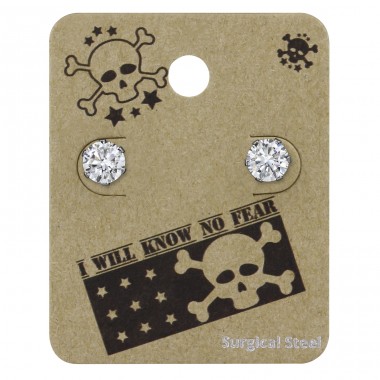 6 mm Okrúhle - Zirkóny + Chirurgicka nehrdzavejúca ocel Ocelové Súpravy A4S34235