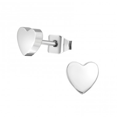 Heart - Titanium Titan Ear Studs A4S40287
