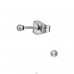 Ball - 316L Surgical Grade Stainless Steel Steel Ear Studs A4S13054